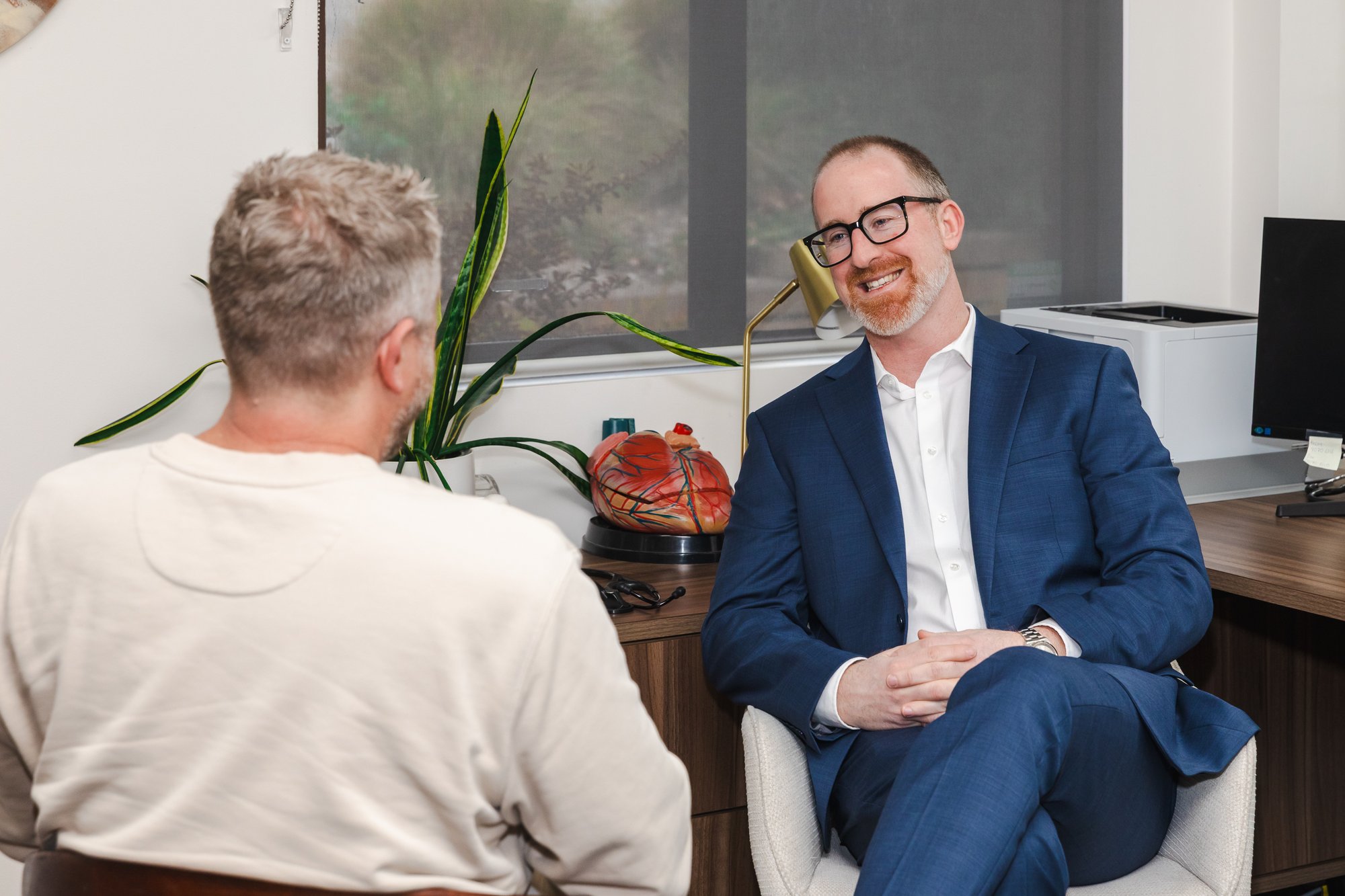 A Halsa doctor in consultation